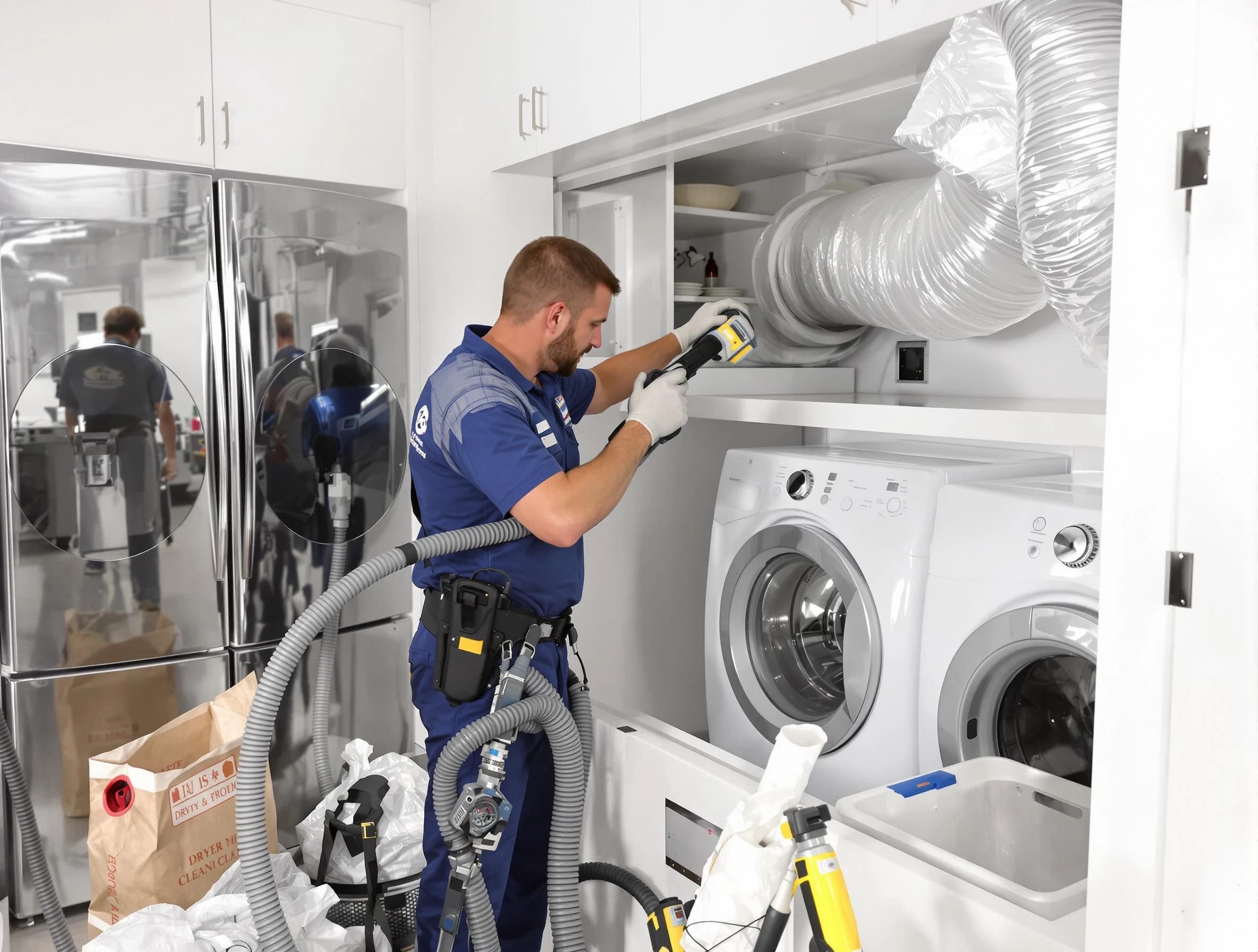 Professional duct cleaning by La Cienega Dryer Vent Cleaning in La Cienega