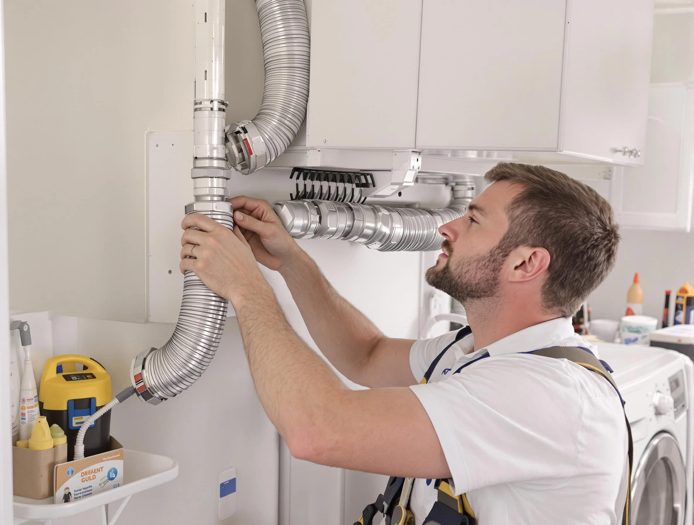 Professional dryer vent repair and installation by La Cienega Dryer Vent Cleaning in La Cienega