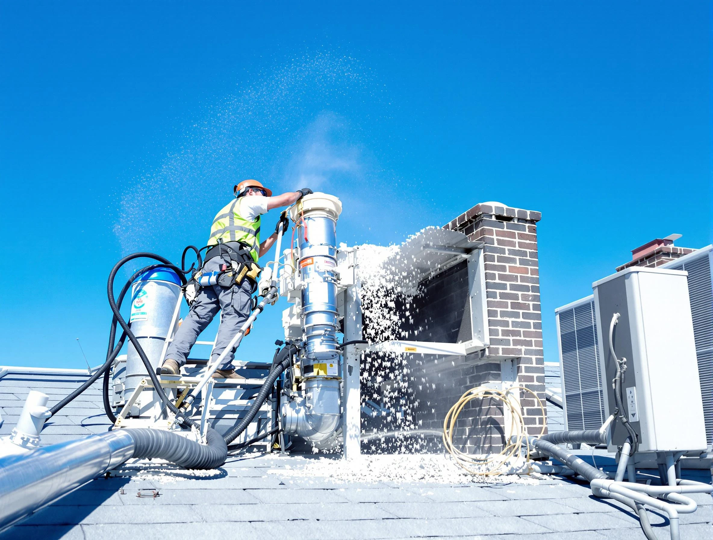 Expert roof dryer vent cleaning by La Cienega Dryer Vent Cleaning in La Cienega