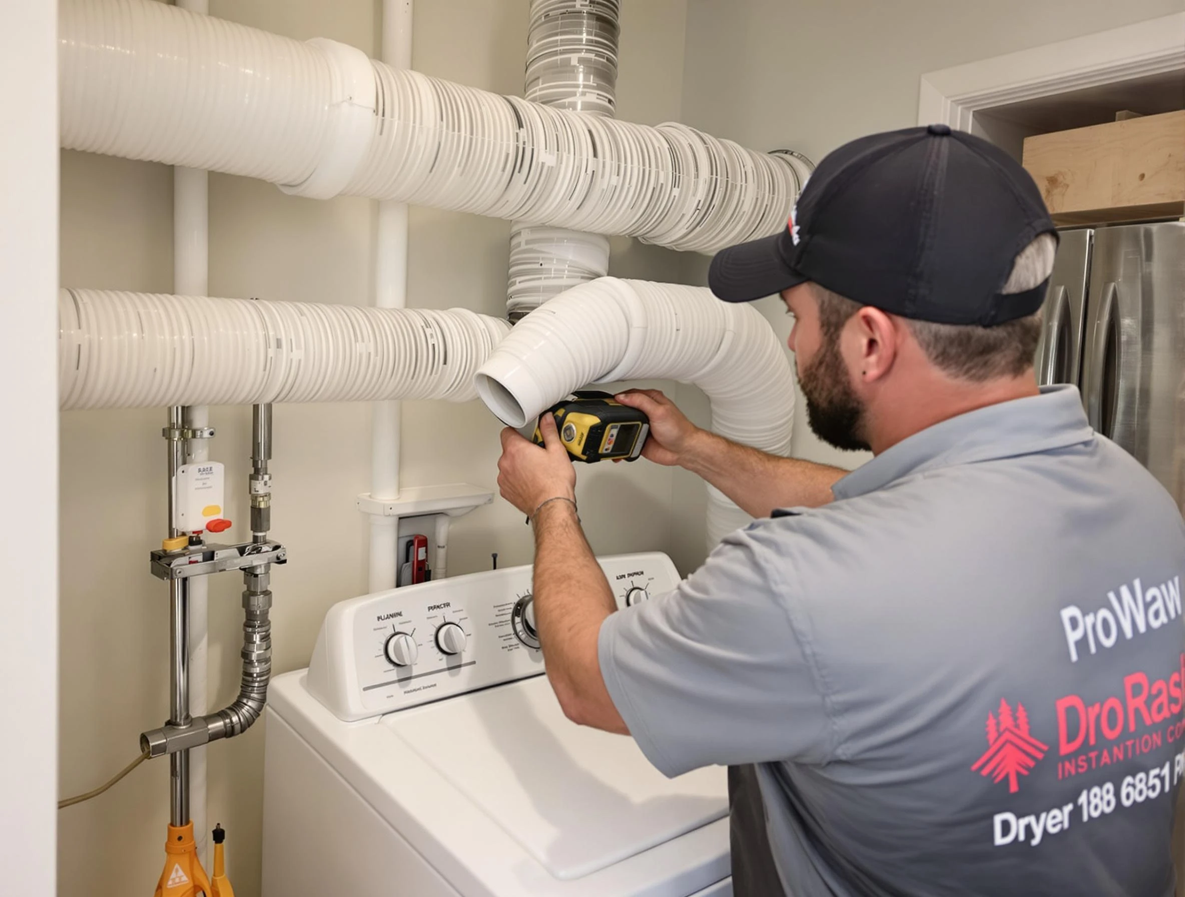 Professional dryer vent hose installation by La Cienega Dryer Vent Cleaning in La Cienega