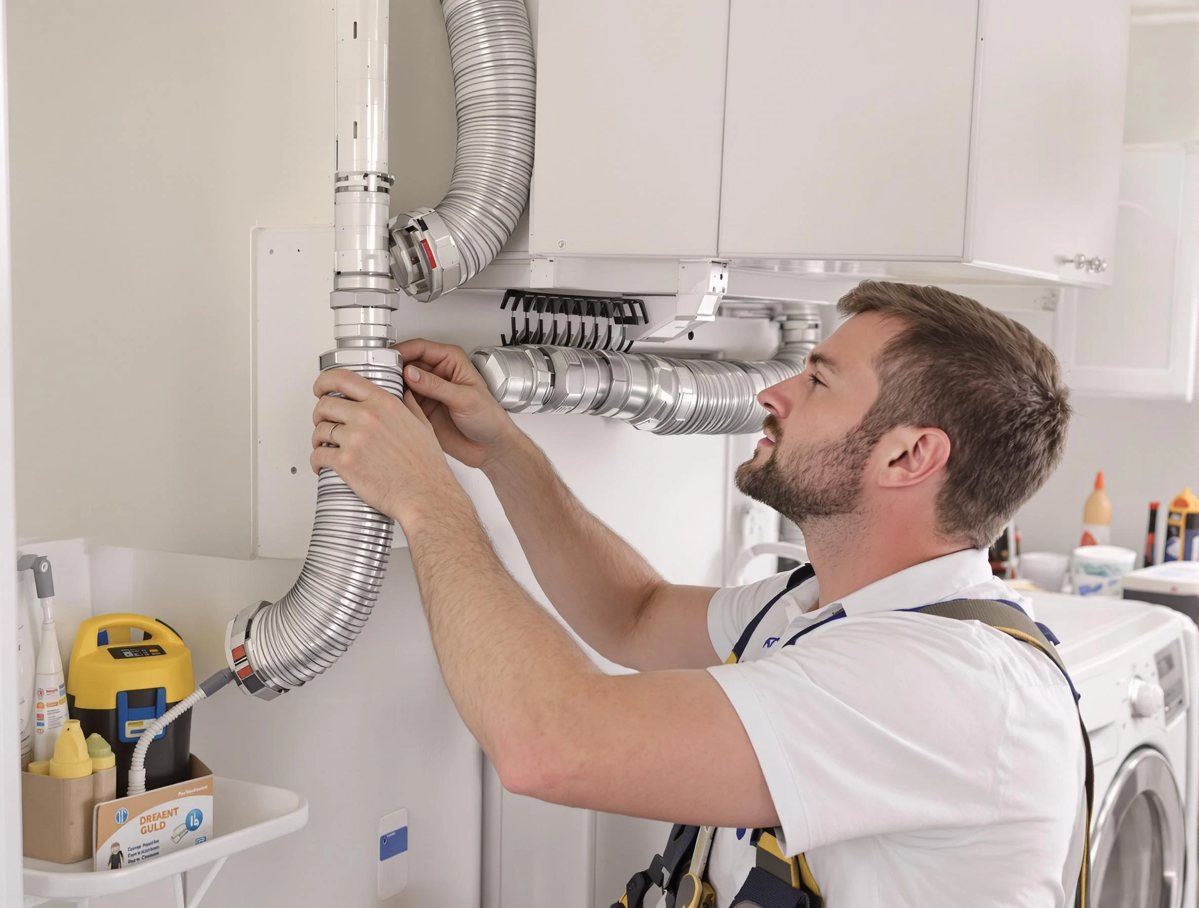 Professional dryer vent repair and installation by La Cienega Dryer Vent Cleaning in La Cienega